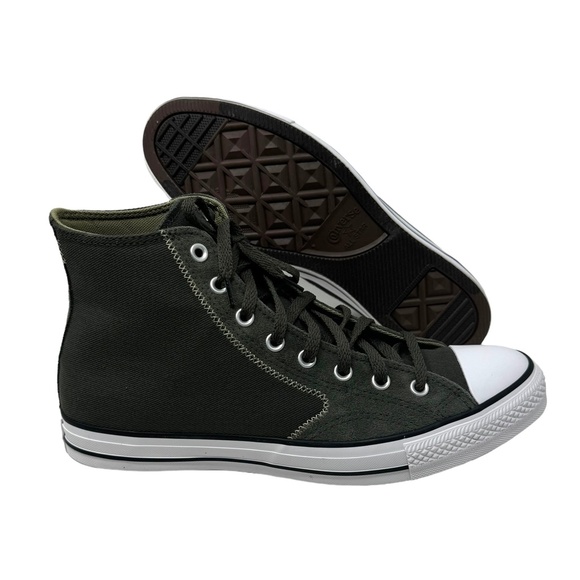 Converse Chuck Taylor High Top Khaki Suede Canvas Shoe Men Skate Sneaker A06572F - Picture 7 of 11